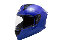 ModCycles - Full Face MMG Helmet. Model Sonic. Color: Shiny Blue. DOT APPROVED